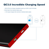KMASHI 20000mAh Portable Charger, Quick Charge 3.0 Power Bank with Metal Case